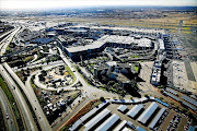 An aerial shot of OR Tambo international airport.