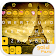 Golden Paris Emoji Keyboard icon