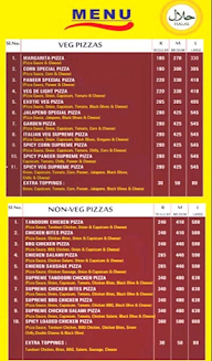 Eagles Pizza Hut menu 1