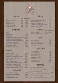 Puff Vehicle Cafe & Lounge menu 1