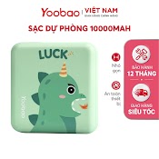 Sạc Dự Phòng Mini Dễ Thương 10000Mah Yoobao M4 Mini - Sạc Đồng Thời 2 Cổng - Bảo Hành 12 Tháng