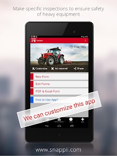 Tractor Inspection App - náhled