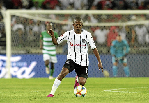 Orlando Pirates midfielder Luvuyo Memela has done well under new coach Josef Zinnbauer. / Veli Nhlapo