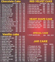 Royal Classic Bakers menu 1