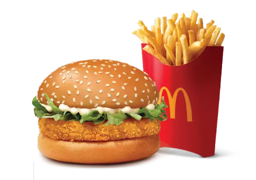 McVeggie Burger + Fries (L)