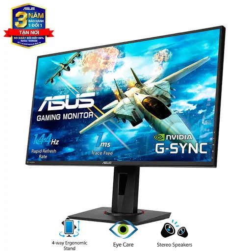 Màn Hình ASUS 27" VG278Q (FullHD/TN/144Hz/1ms/G-SyncCompatible/FreeSync)