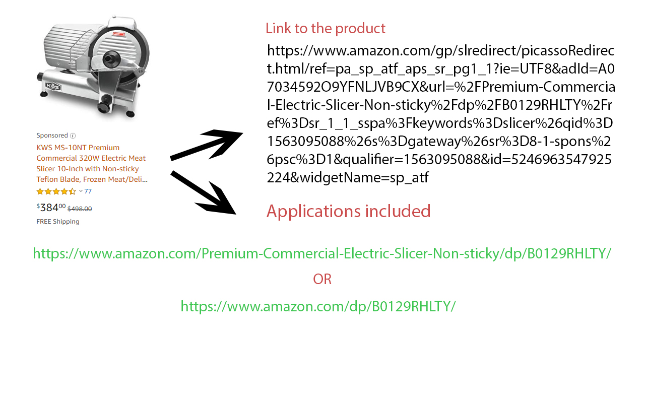 Short links to products in Amazon Preview image 0