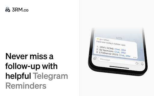 3RM – Telegram CRM for Web3