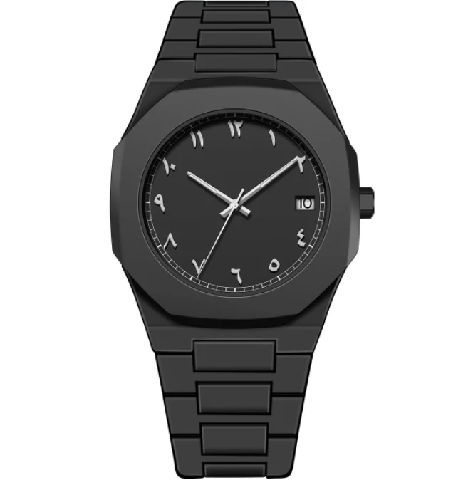 Reloj deportivo digital árabe retro para hombre resistente al agua con movimiento de cuarzo, ideal para actividad física y uso diario.