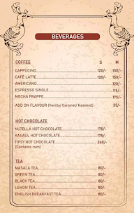 G G Cafe menu 1