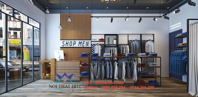 thiết kế shop thời trang nam