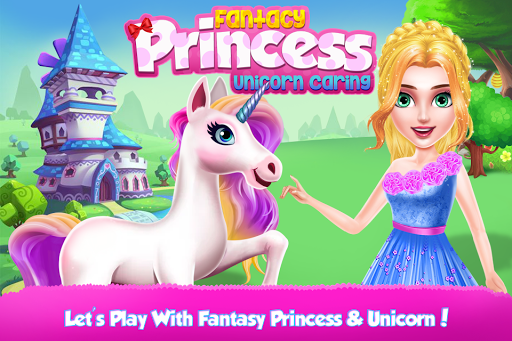 Fantasy Princess Unicorn Caring