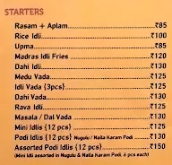 Sagar Ratna menu 2