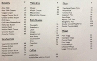 Snacks And Shakes menu 1