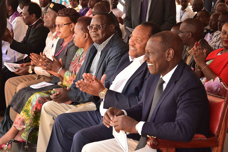 Deputy President during a Church service at Mary Leakey High School