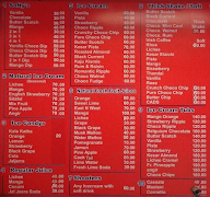 Pasteur Ice Cream Parlour menu 1