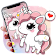 Cartoon Cute Lovely Unicorn Theme icon