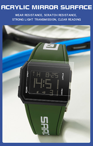 Title 14, Fashion Square Luminous Watch All-match Style W...
