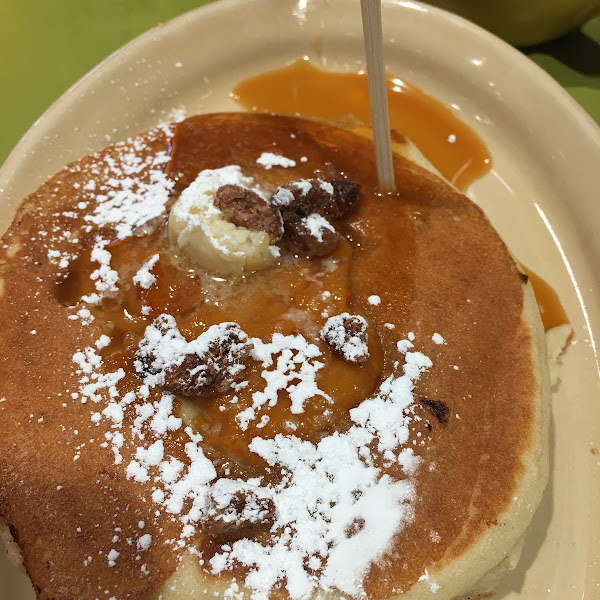 Sweet potato topping pancake