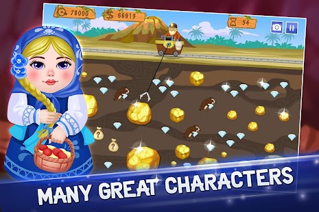 Gold Miner Vegas: screenshot van het nostalgische arcadespel