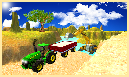 Tractor Sand Transporter Sim