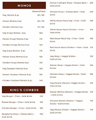 Kings Cafe menu 1