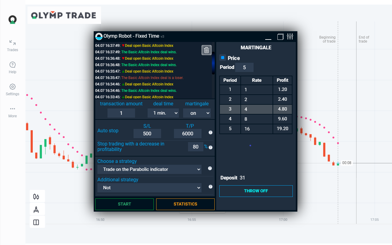 Olymp Robot - Fixed Time Preview image 8