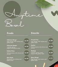 Anytime Bowl menu 1