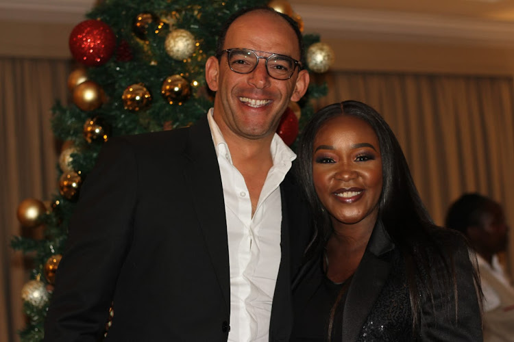 General Manager Fairmont Hotels and Resorts Kenya Mehdi Morad and Corporate MC/ digital content creator Terryanne Chebet pose for a photo during the Private Grand opening Festive Season at the Fairmont The Norfolk in Nairobi on December 1,2022.