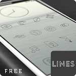 Cover Image of Tải xuống Lines Dark Free - Black Icons 1.0.7 APK