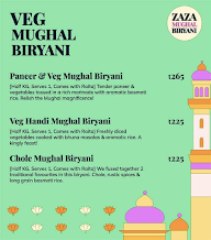 ZAZA Mughal Biryani menu 6