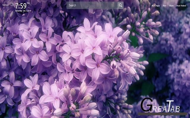 Purple Colour Wallpapers Theme |GreaTab