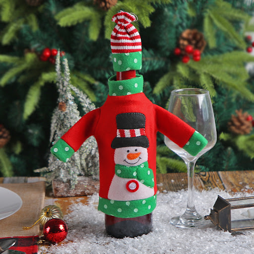 Title 4, Simple Home Fashion Christmas Bottle Cover Deco...