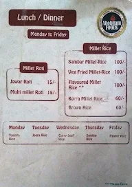 Ahobilam Foods - Millet Cave menu 2