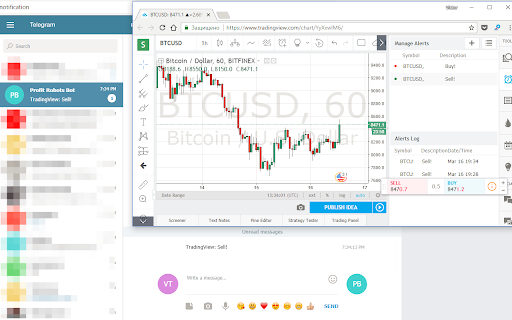 Оповещения из TradingView