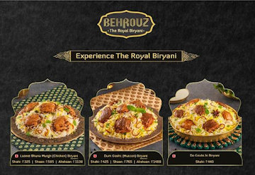 Behrouz Biryani menu 