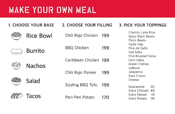 California Burrito menu 