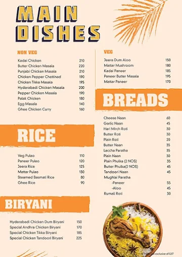 Bowl And Roll Theory menu 