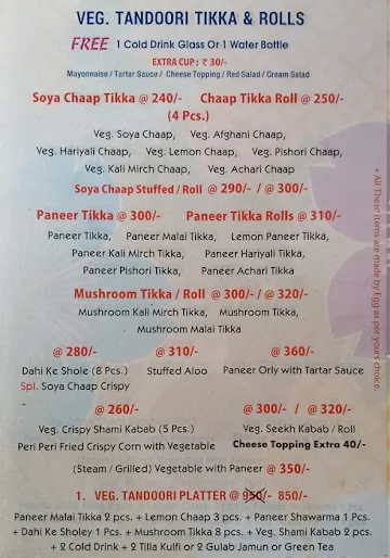 New Chawla Chicken - Kabab Roll Wale menu 