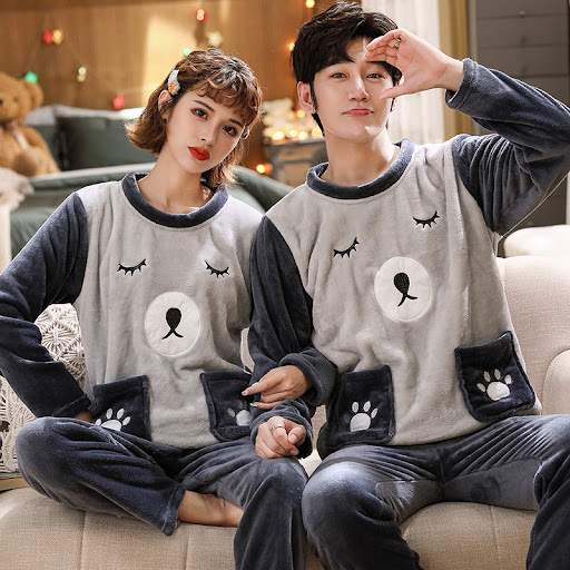 Title 17, Couples Warm And Velvet Thickened Flannel Home ...