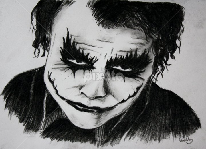 Why So Serious Charcoal On Paper All Drawing Drawing