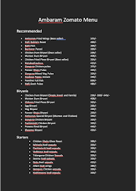 Ambaram - The Rooftop Kitchen menu 7