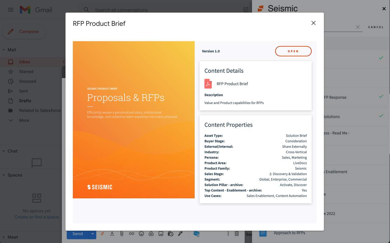 Seismic for Gmail Chrome Extension Image 3