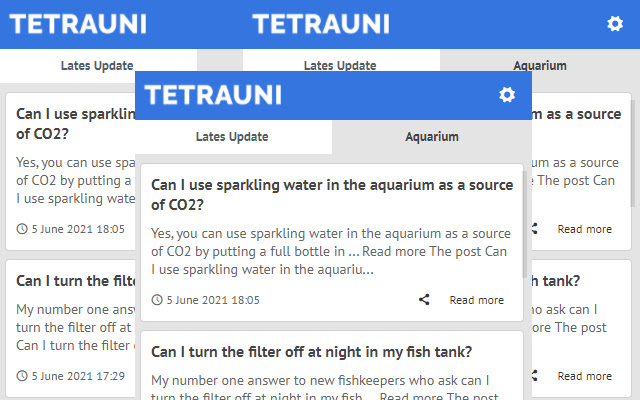 Tetrauni - Guide To Aquarium World chrome extension