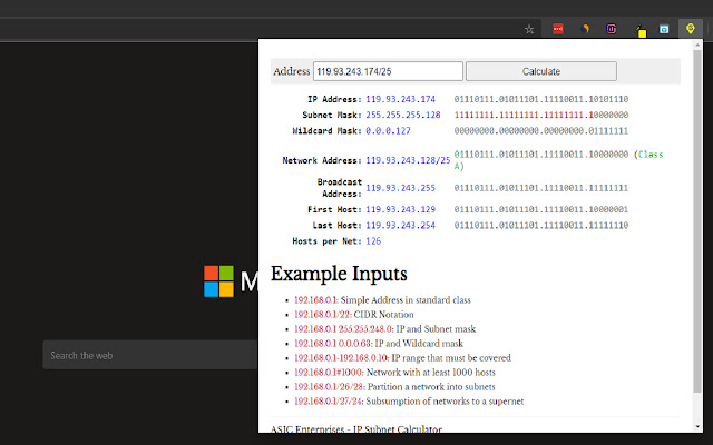 Subby - Subnet Calculator | IP Calculator chrome extension