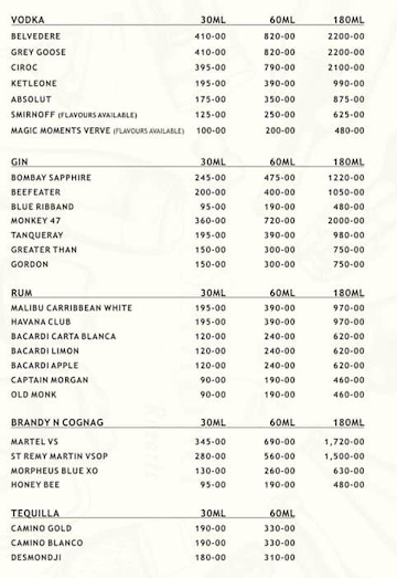 Sentosa MultiCuisine Restaurant menu 