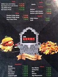 The Keema menu 1