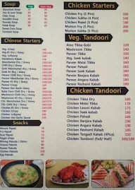 Hotel Aarti menu 2