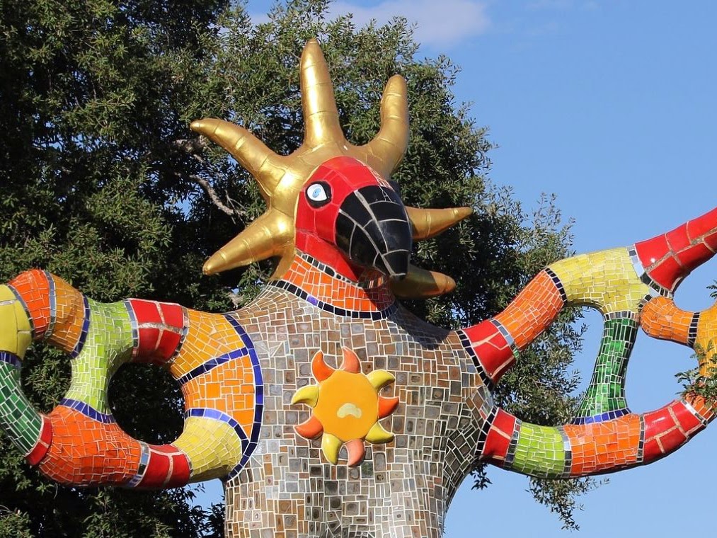 Niki de Saint Phalle, Il Sole (dettaglio), Giardino dei Tarocchi, Capalbio