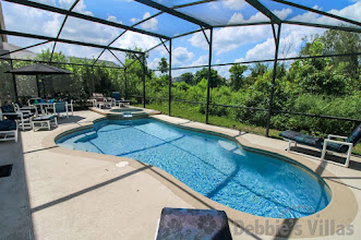 Scenic views from the private pool and spa at this Orlando villa